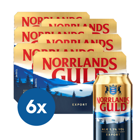Norrlands Guld – 6 flak (6 x 24 x 0,33L)